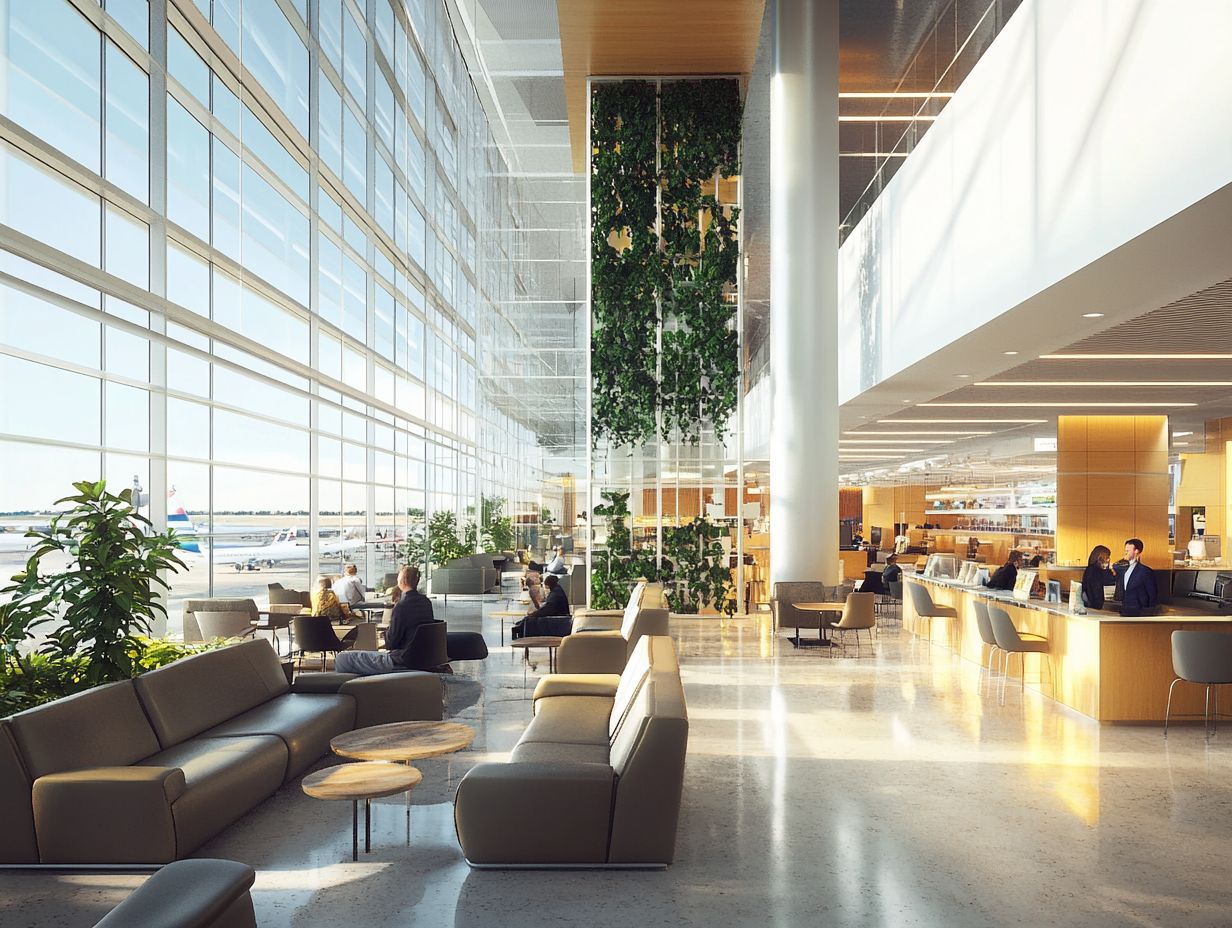 What are the top 10 airports with the best free amenities?