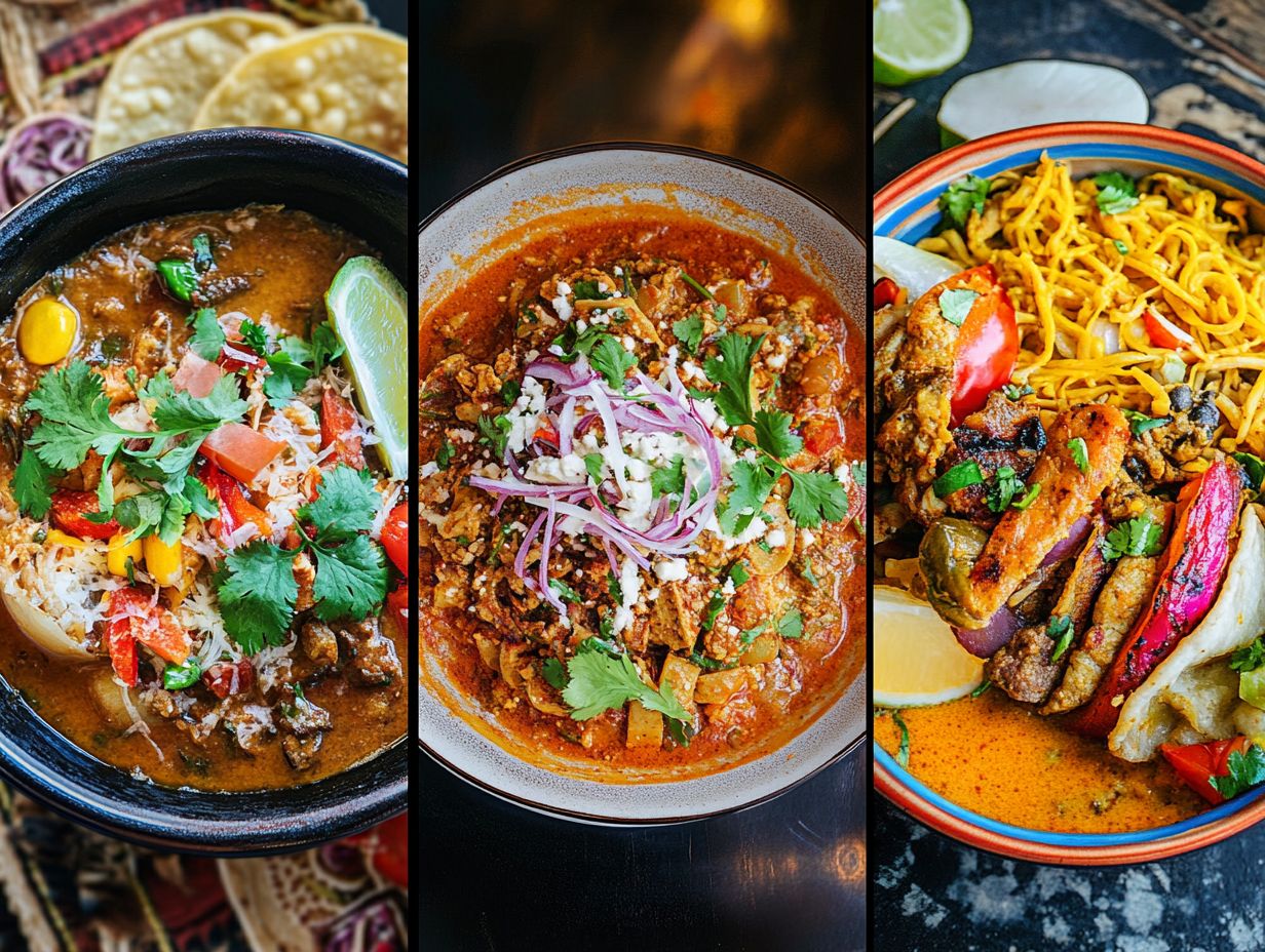 A collage of dishes from Calgary's best ethnic restaurants.