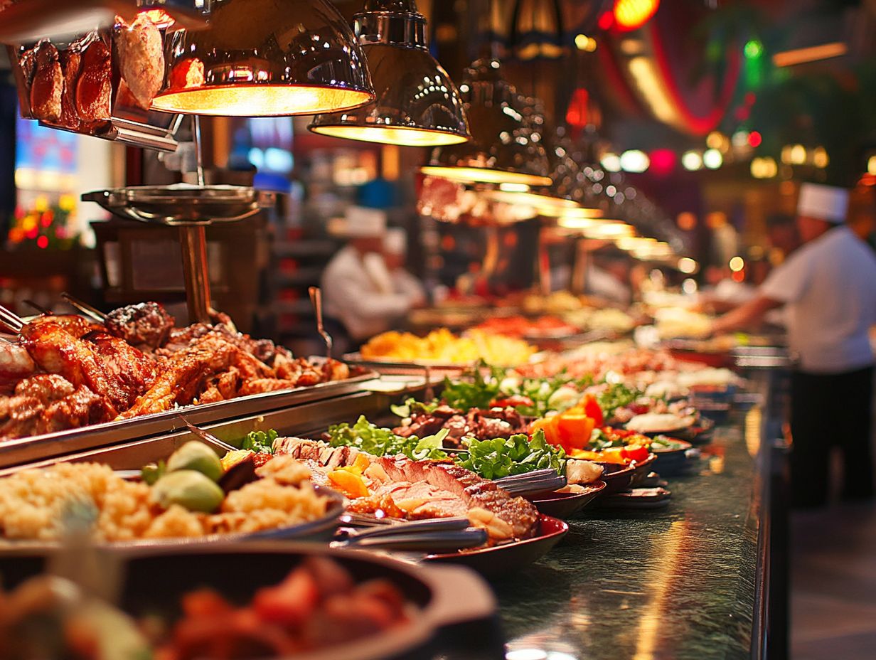 Image showcasing top budget buffets in Las Vegas