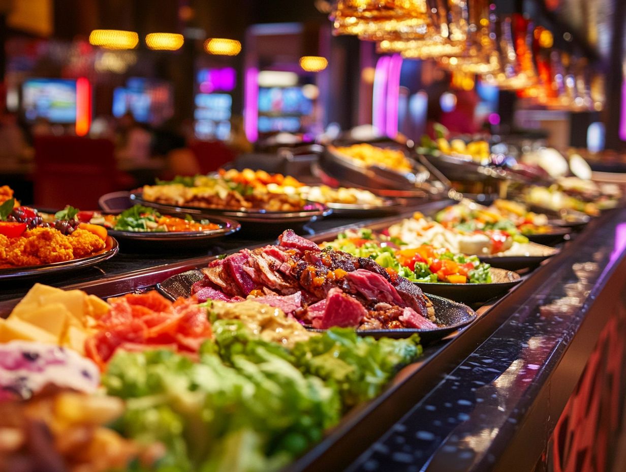 Delicious dishes at The Buffet at Luxor