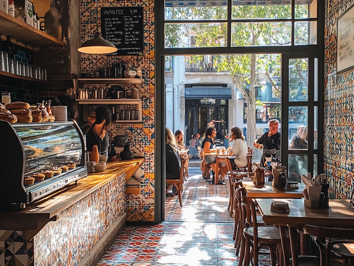 Delicious vegetarian dishes at Buna, a must-try caf  in Lisbon.