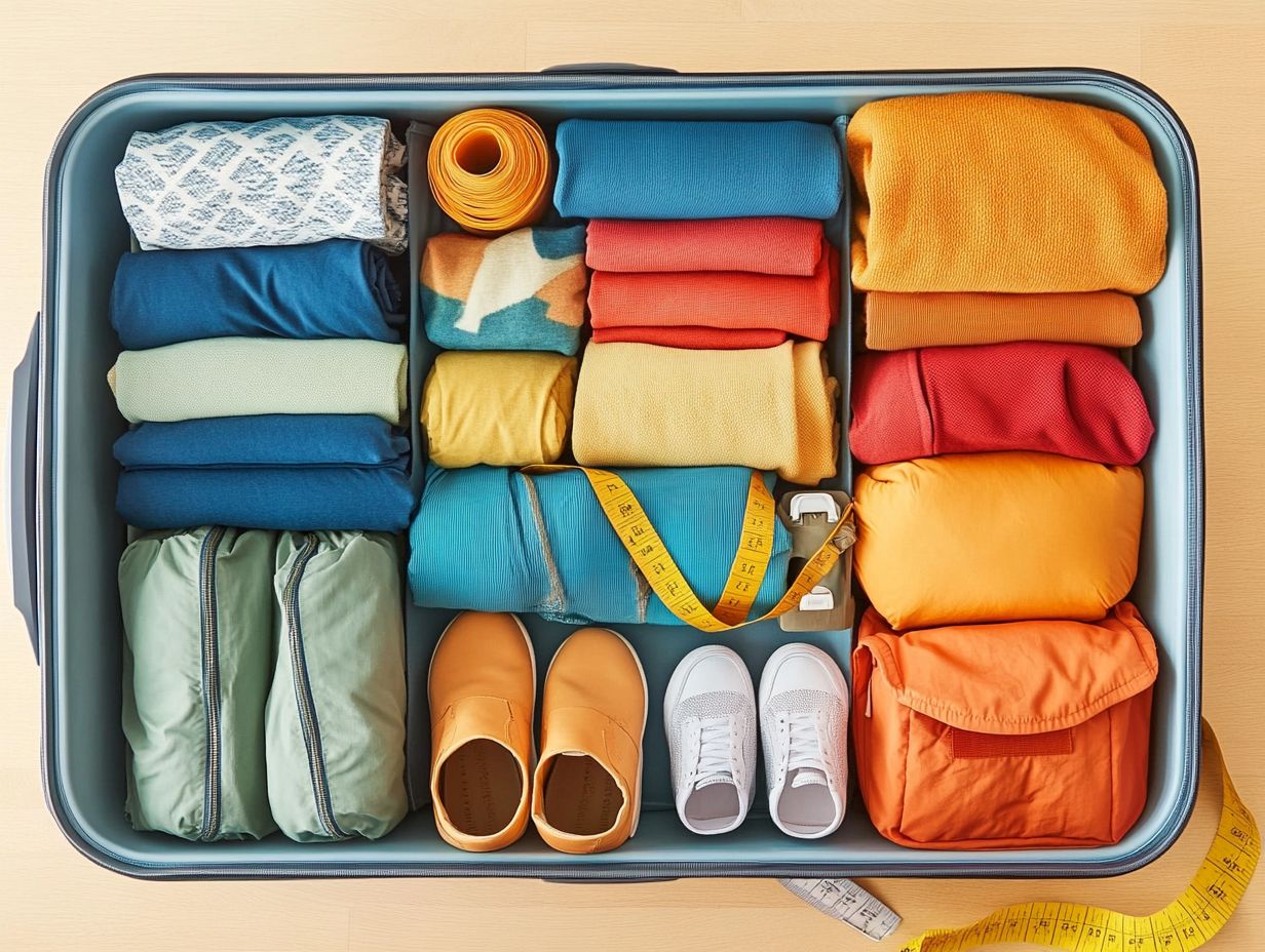 Essential items for travel packing