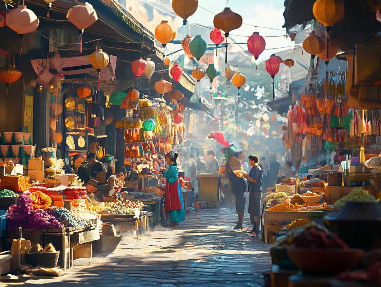 A colorful festival scene showcasing the vibrant culture of India