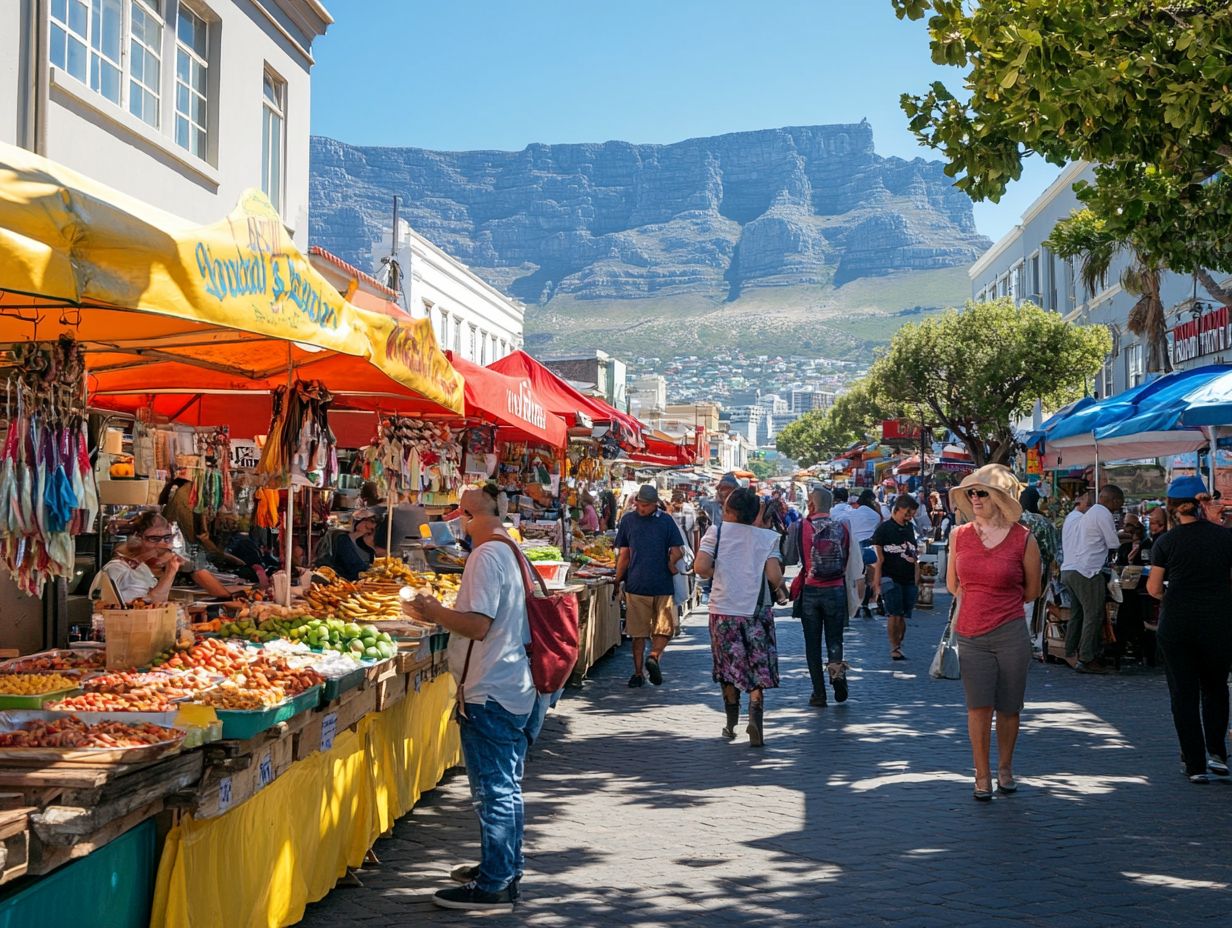 Beautiful dining experience in Cape Town showcasing local cuisine.