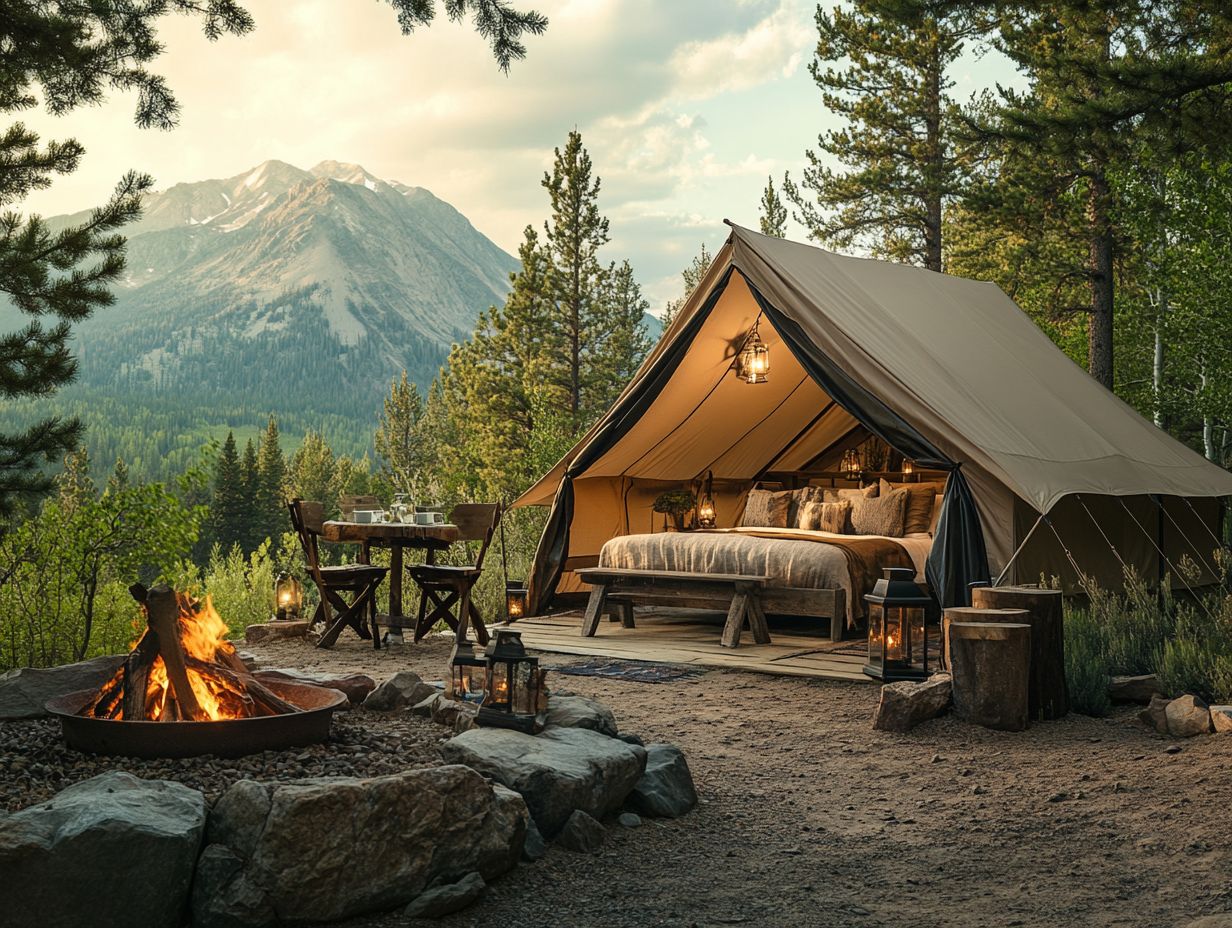 Scenic view of Island Glamping at San Juan Island's Lakedale Resort