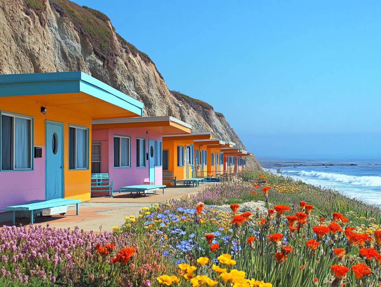 Illustration of Affordable Motels Along the Pacific Coast Highway