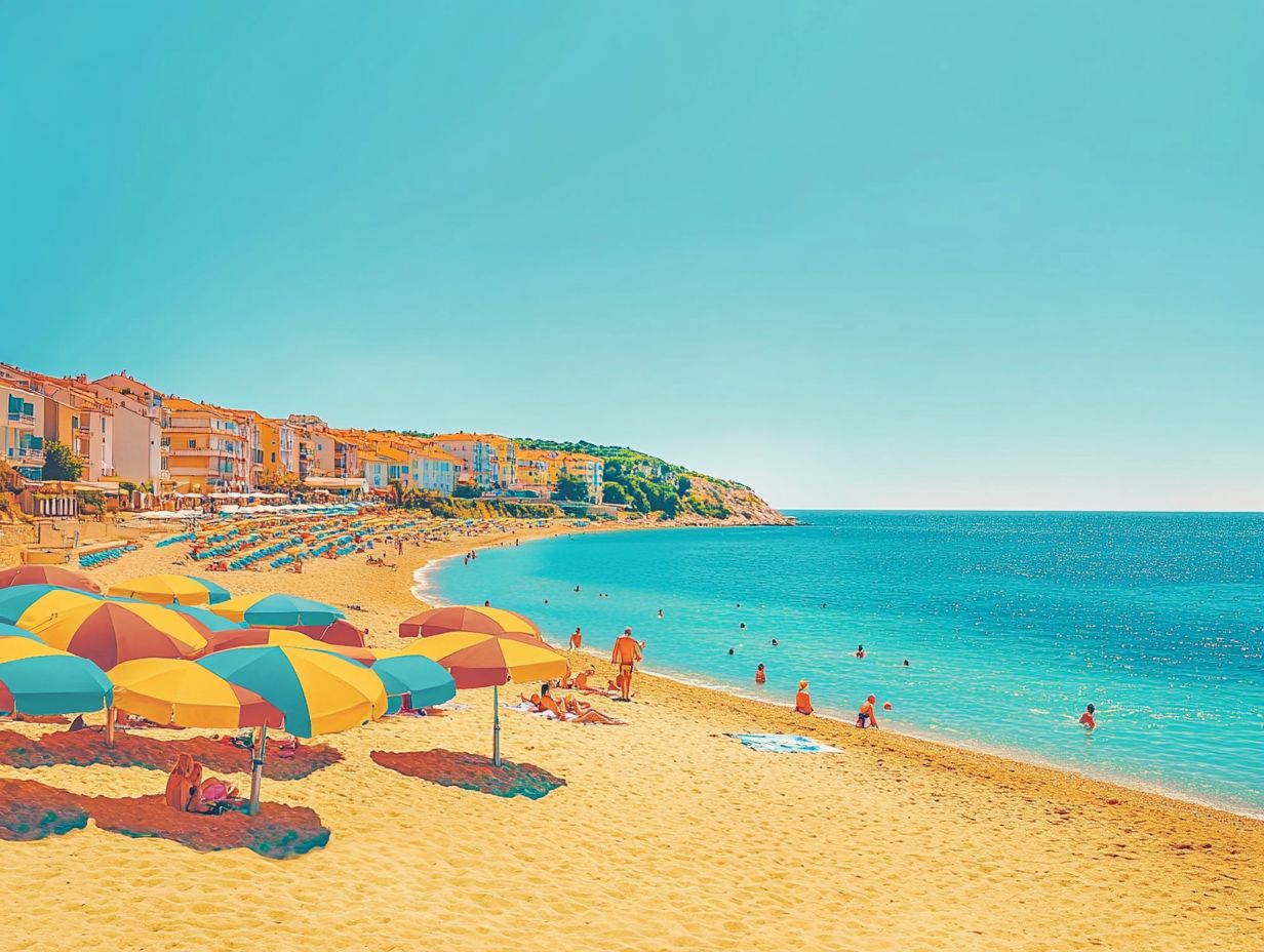 A scenic view of affordable beach destinations in Europe