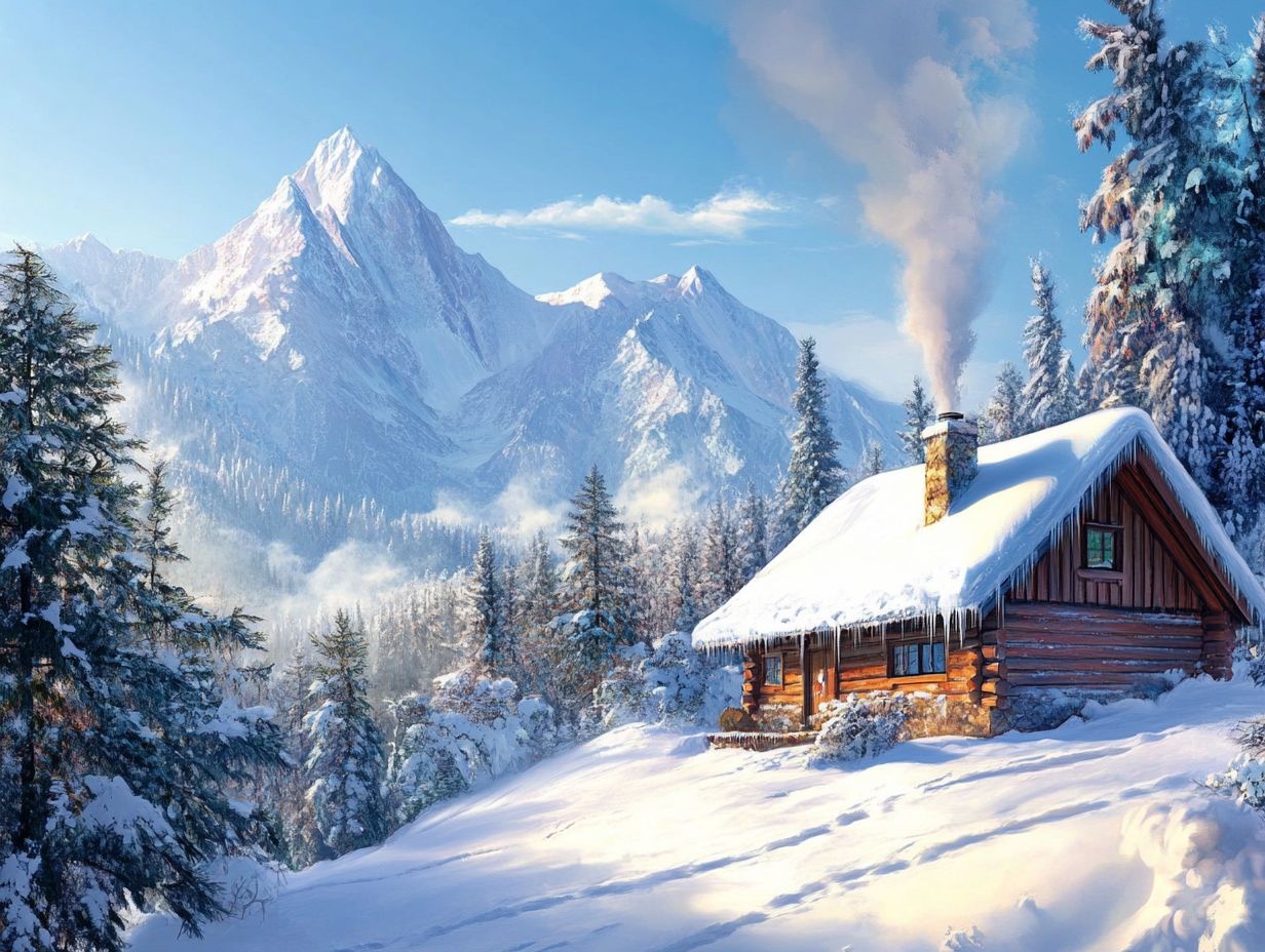 A scenic view of winter getaways