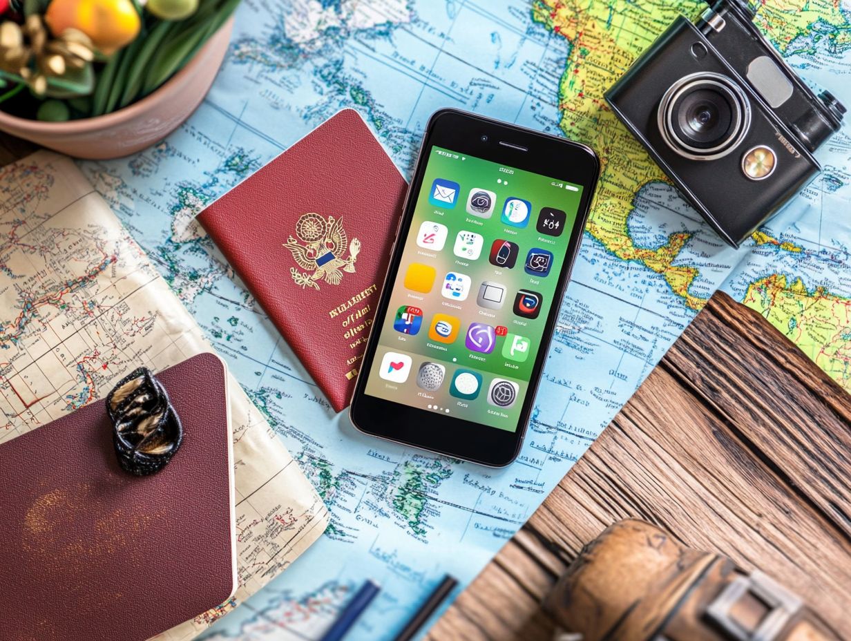 Image showing frequently asked questions about travel planning apps.