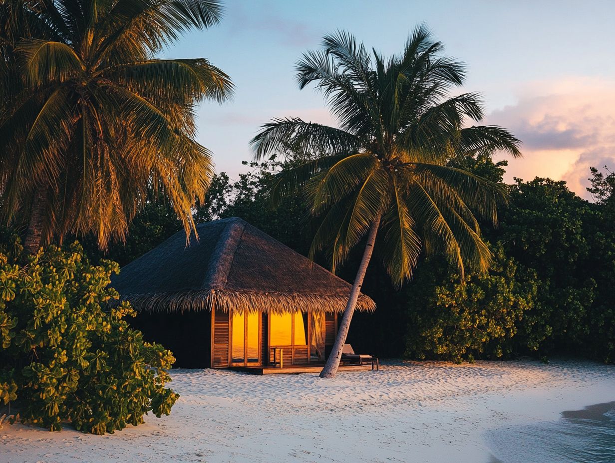 Hostel scene in the Maldives