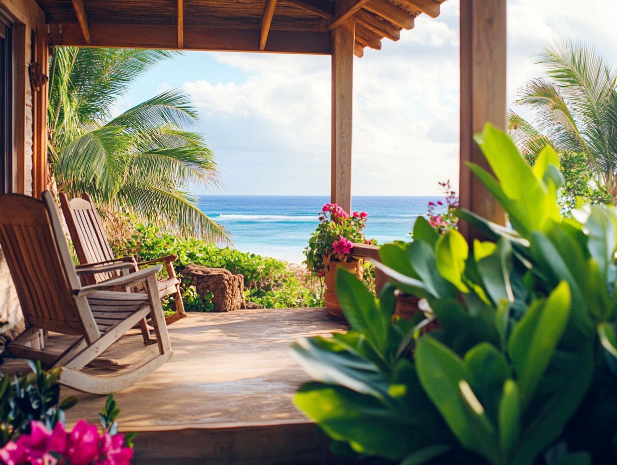 A beautiful beachfront vacation rental in Hawaii