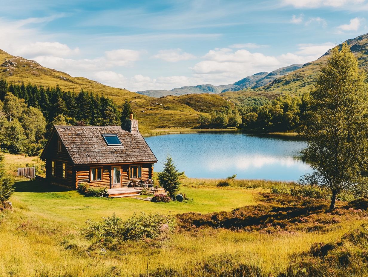 A cozy pet-friendly accommodation in Scotland with beautiful scenery.