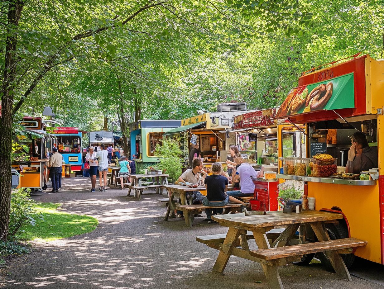 Visual representation of Frequently Asked Questions about Portland's food carts