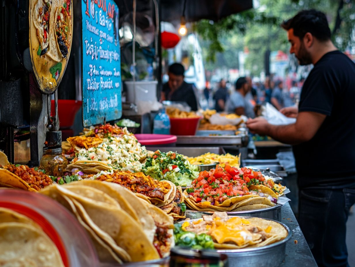 Image of a delicious plate of tacos from El Borrego Viudo