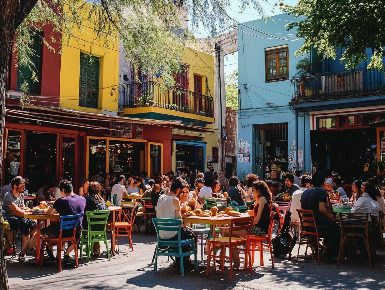 Delicious street food in Buenos Aires