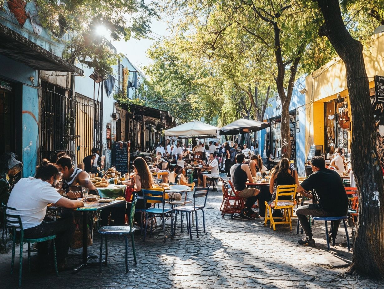 Various delicious dishes from Buenos Aires eateries.