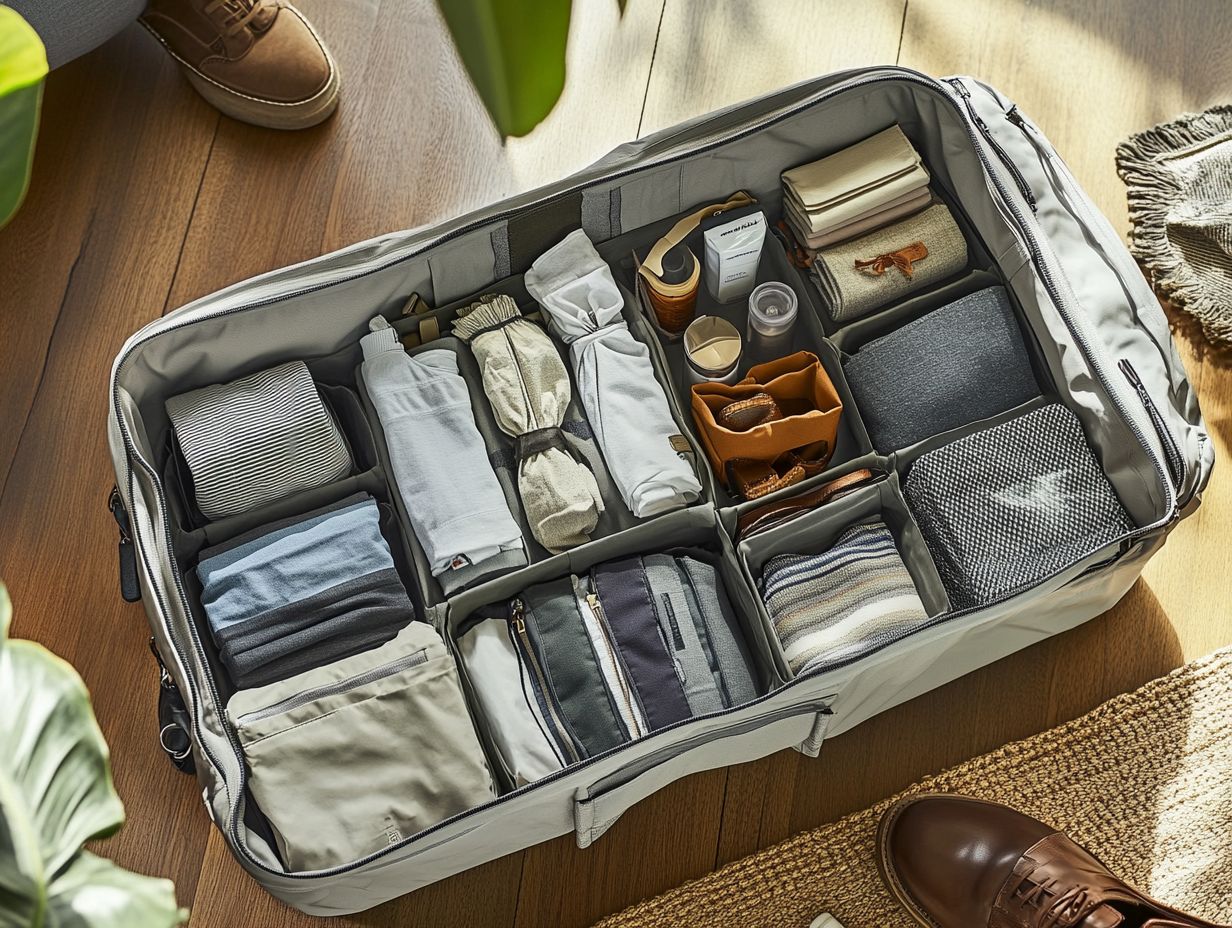 Visual guide on effective packing strategies for travelers