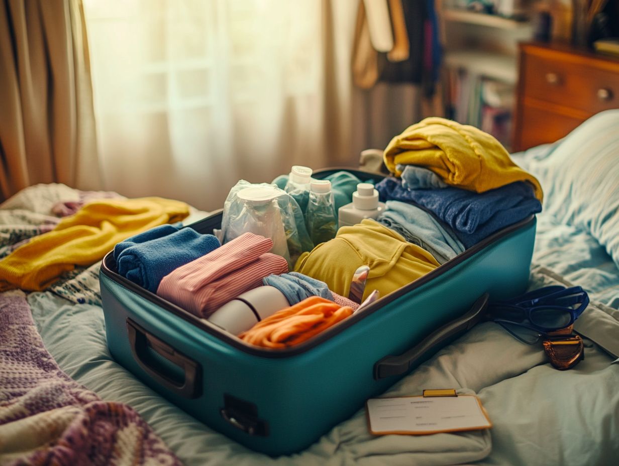 Image showing frequently asked questions about packing for a week in a carry-on.