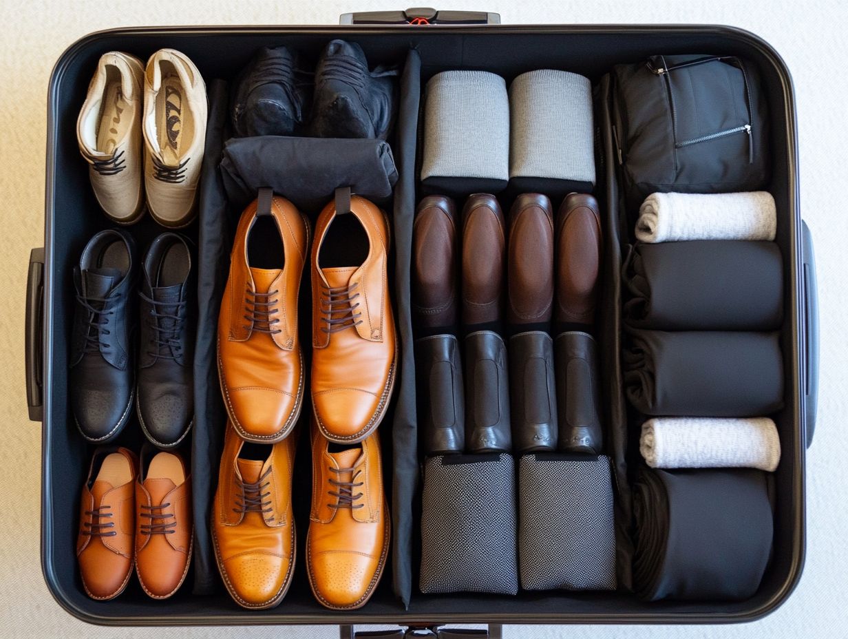 Creative ways to pack shoes effectively