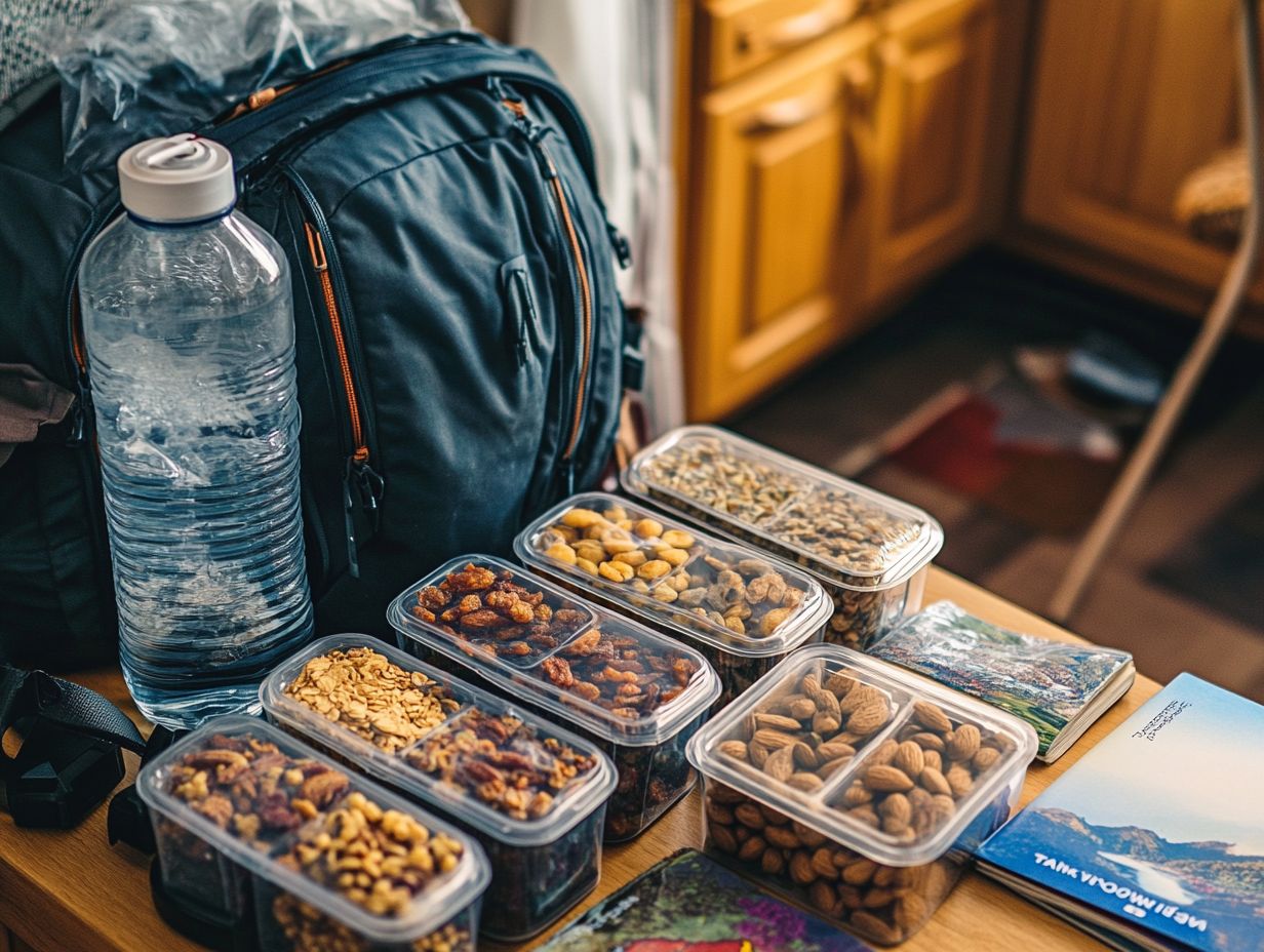 Image showing healthy travel snacks