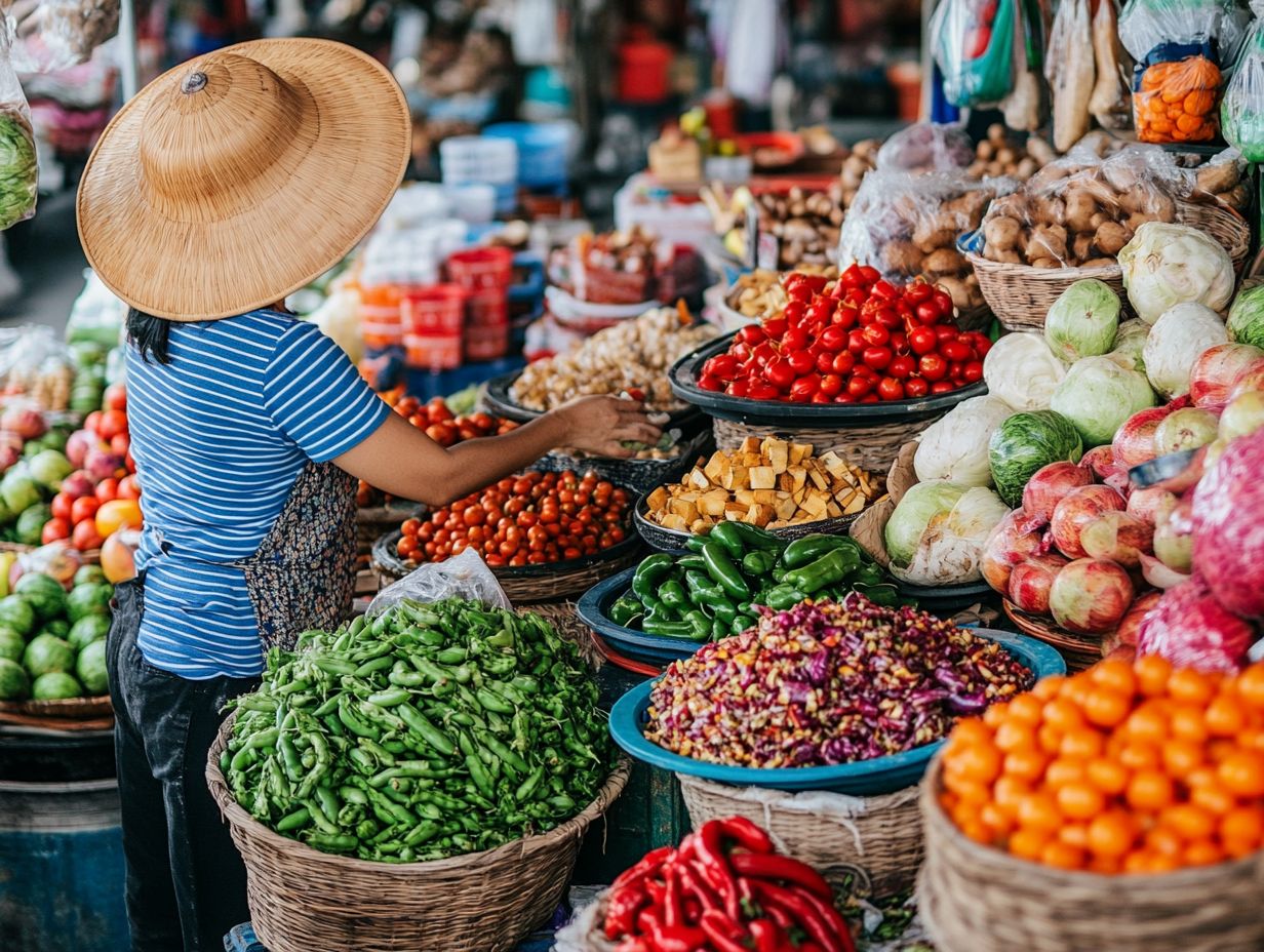 Image showing how to find affordable food while traveling.