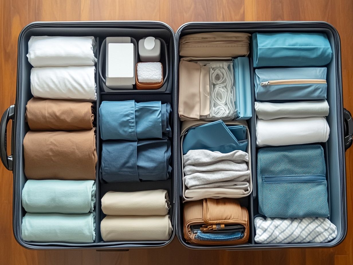 An example of packing strategy in multiple bags