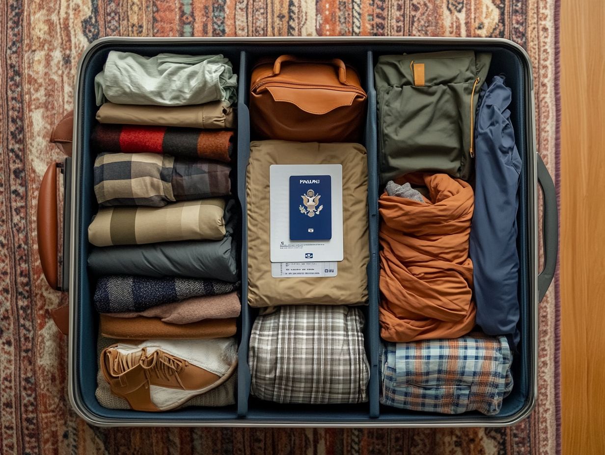 Travel packing guide image