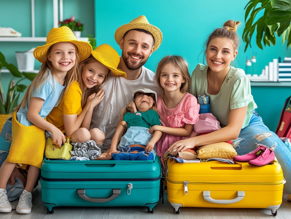 Packing light for a family vacation