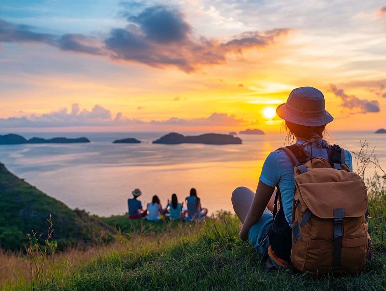 A traveler exploring local attractions independently