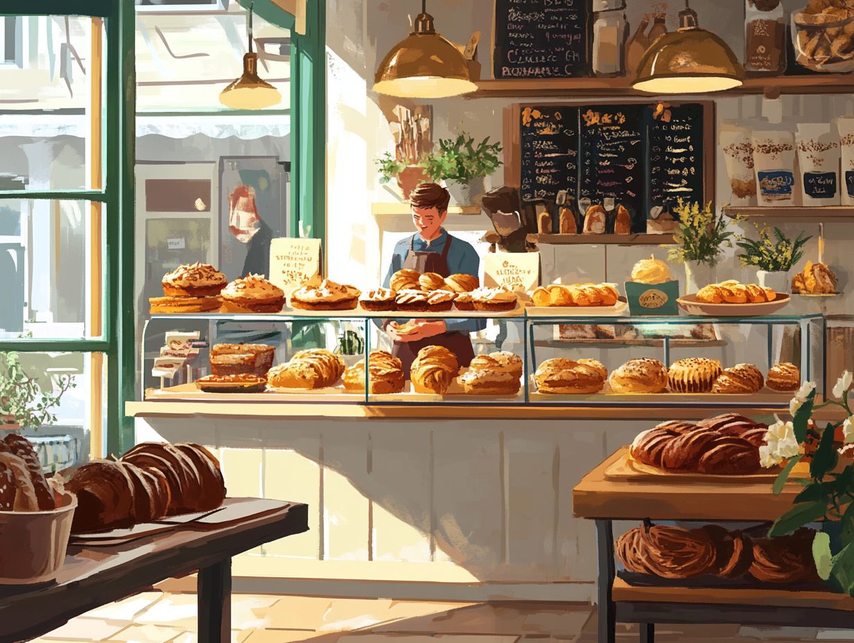 Freshly baked rustic bread and pastries at Con Pane