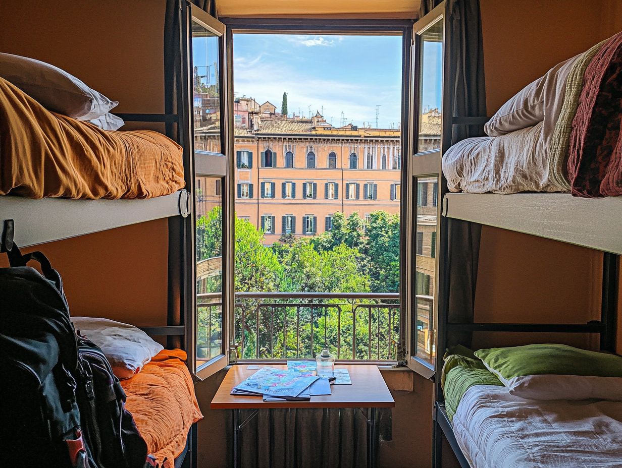 A cozy guesthouse in Rome, showcasing local charm and hospitality