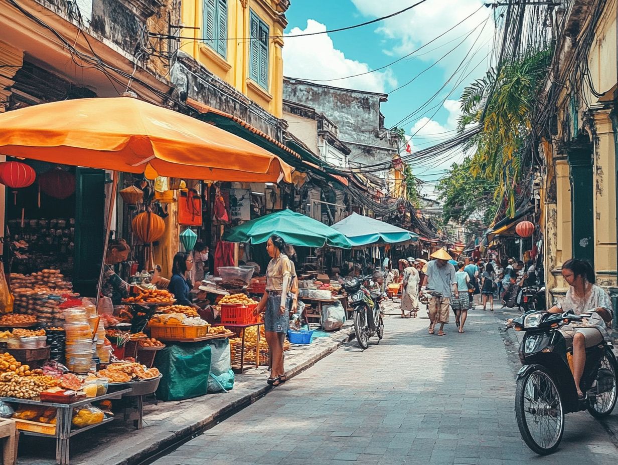 A picturesque view of budget-friendly accommodations in Vietnam.