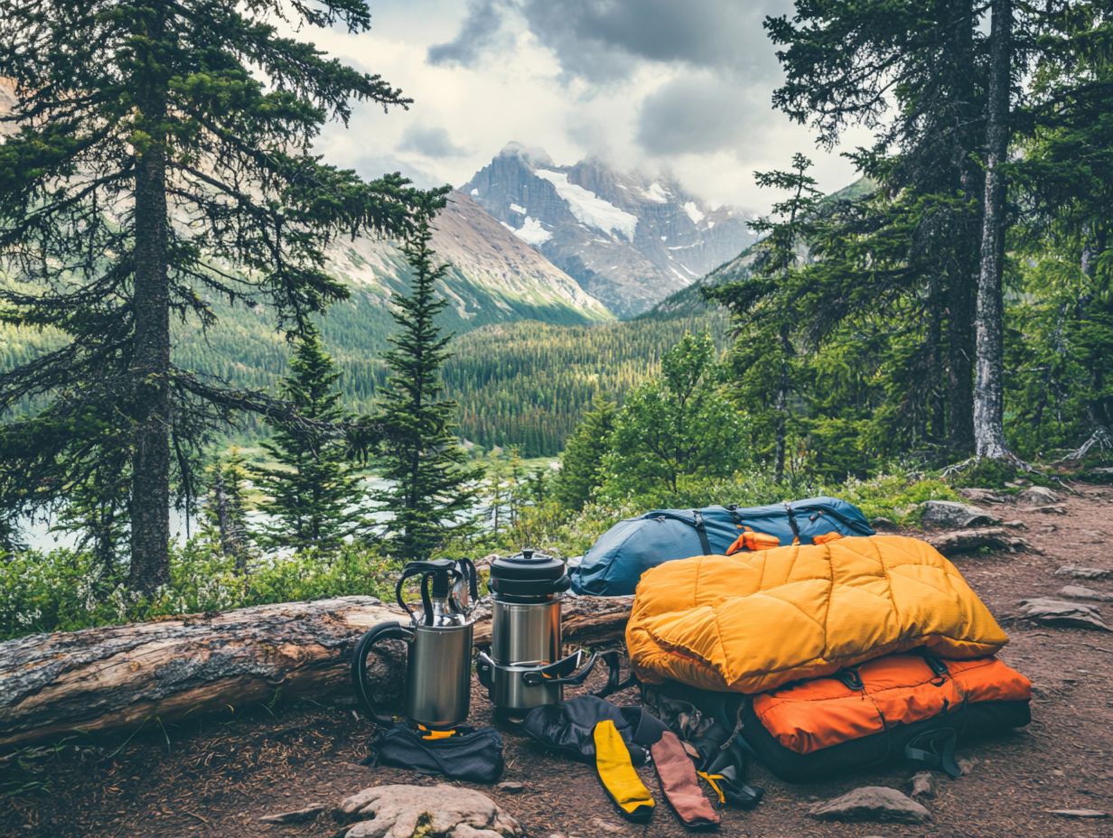 An image representing key takeaways for backpacking essentials.